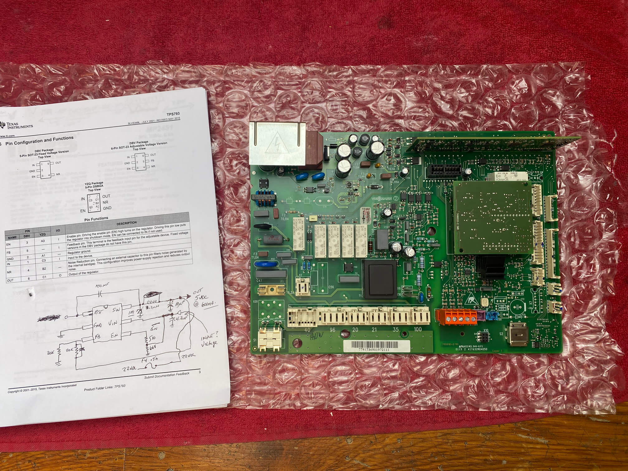 Soldering a chip to a circuit board